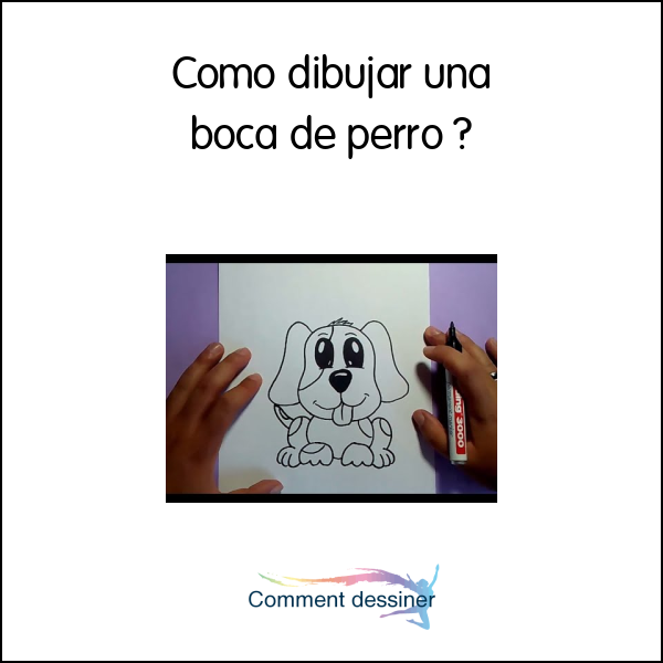 Como dibujar una boca de perro